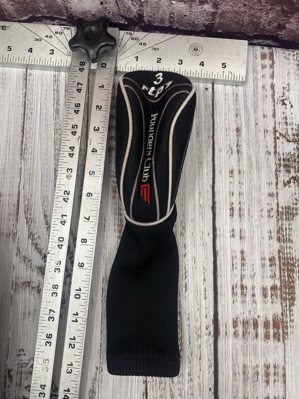 FOUNDERS CLUB 3 RTP7 FAIRWAY WOOD HEADCOVER BLACK - SILVER - RED